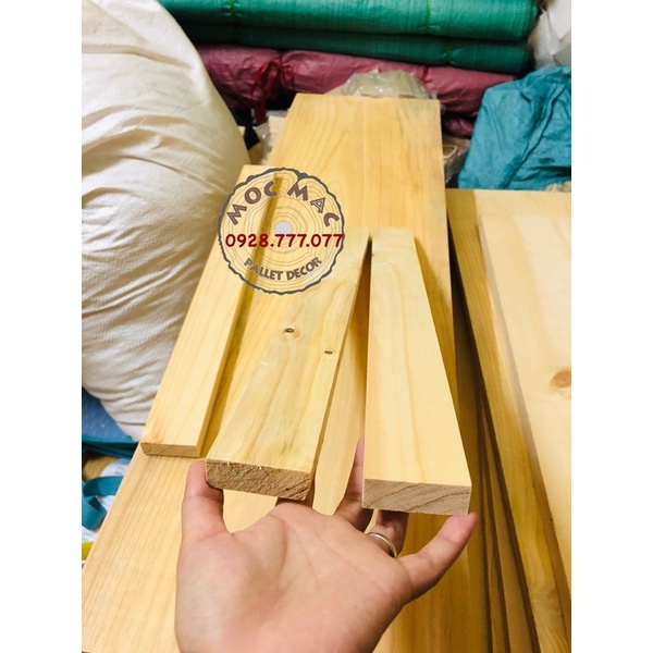 Thanh gỗ thông D50 x R5 cm