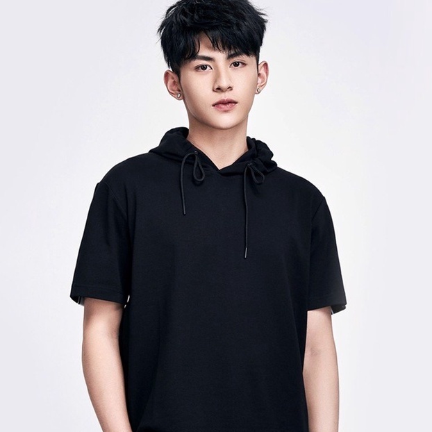 Áo thun tay lỡ có mũ / Áo hoodie unisex ngắn tay | BigBuy360 - bigbuy360.vn