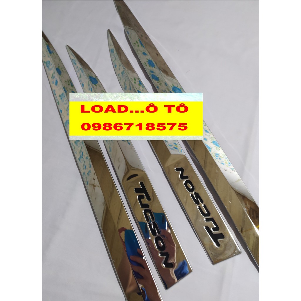 Ốp Nẹp Sườn Huyndai Tucson 2018-2021 Inox Bóng Cao Cấp