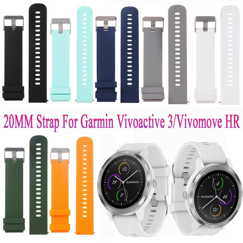 Dây Đeo Silicone Mềm Phong Cách Thể Thao Cho Đồng Hồ Garmin Vivoactive 3 / Vivomove HR