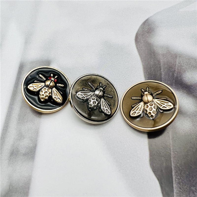 10 Nút Áo Kim Loại Hình Ong Thời Trang 20 / 25mm