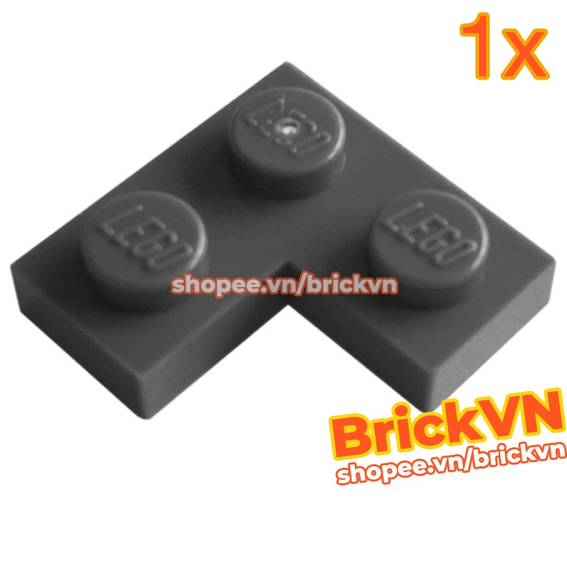 LEGO Miếng Góc Vuông 1x2x2 Xám Đậm ID 4210635 2420