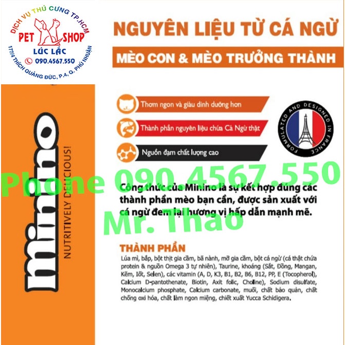 FREESHIP  🅲🅾🅼🅱🅾 05 🅶Ó🅸 Thức ăn Mèo - Minino Yum / Minino Tuna / Minino Plus  Đủ Loại