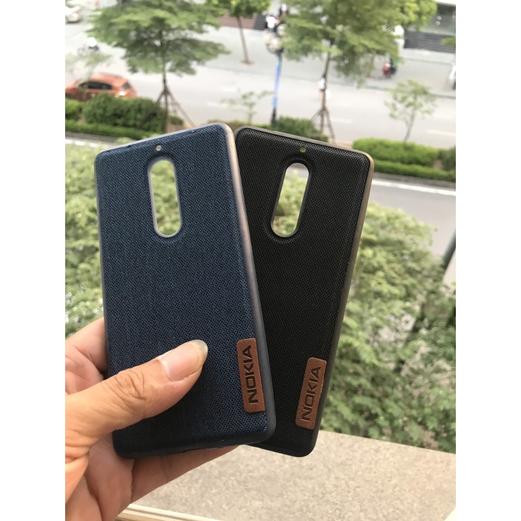 ỐP lưng mặt vải chống bám vân tay cho Nokia 5/Nokia 6