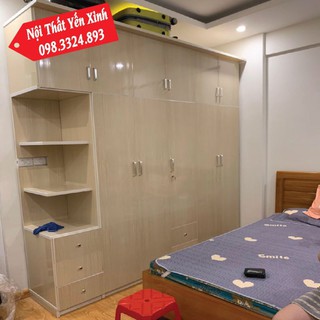 tủ nhựa 5 cánh 1 kệ trang trí cao 2m45