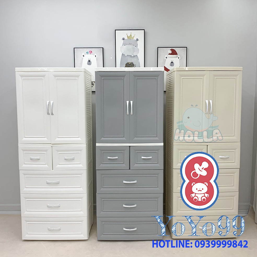 Tủ nhựa Holla 5 tầng 6 ngăn cao cấp HL-0919