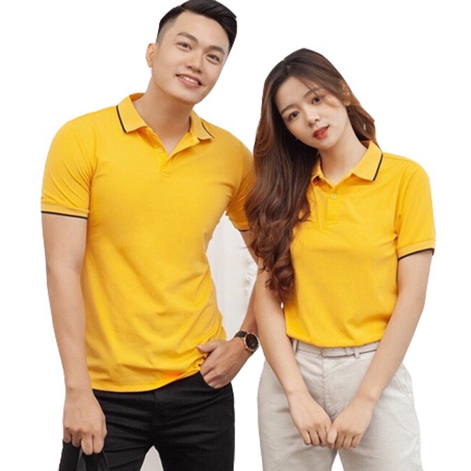 Áo Polo Nam nữ Có Cổ Chất Cotton, Co Giãn 4 Chiều Thấm Hút Mồ Hôi Thoáng Mát