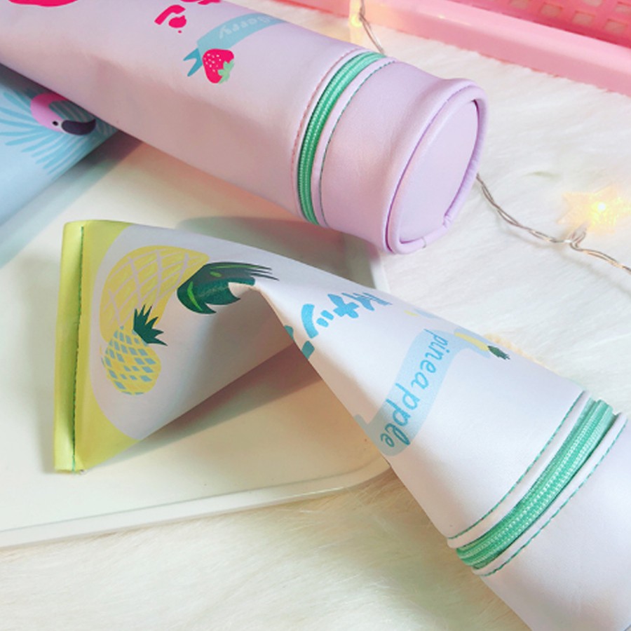 Hộp Đựng Bút Da PU Hình Tuýp Kem Đánh Răng Túi Kem, Bánh,  Bóp Viết Cỡ To Gấu Xinh Cho Bé Gái, Nữ QUTI SP12