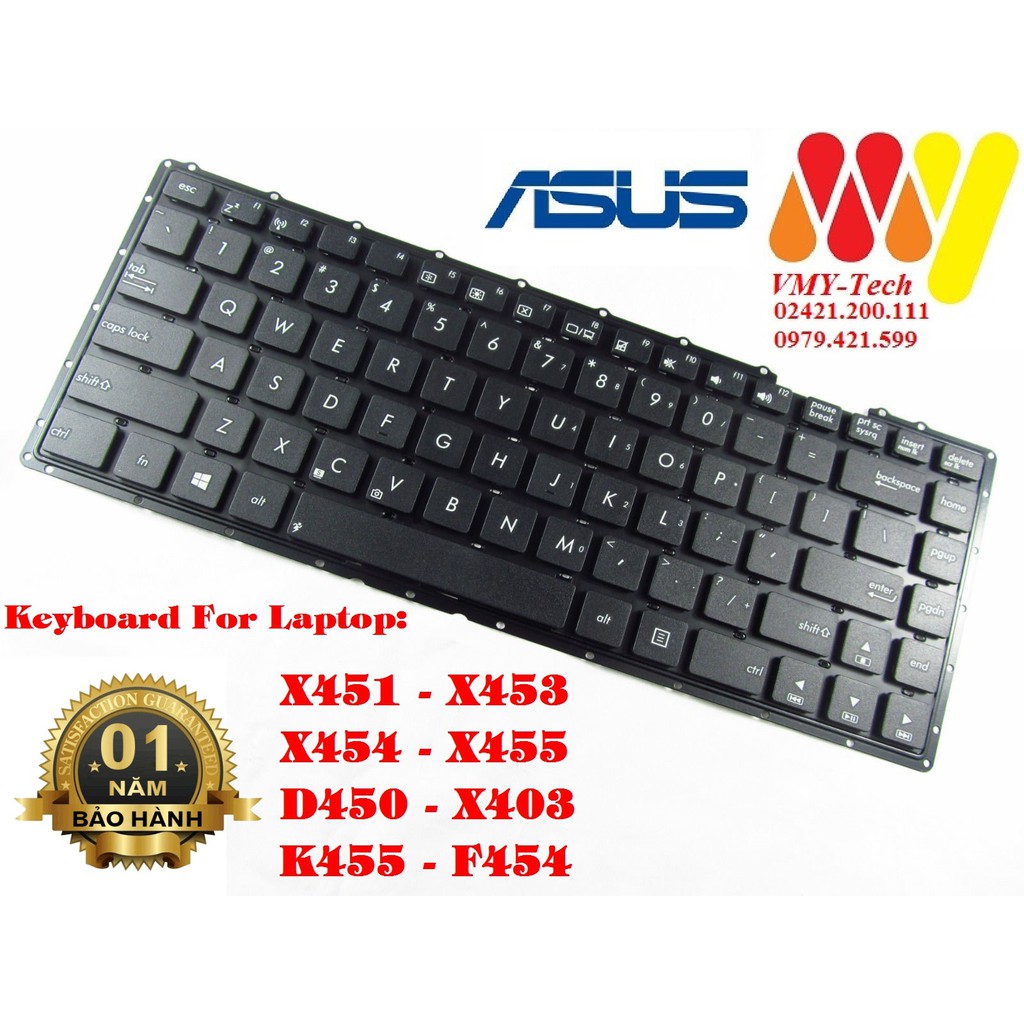 Bàn phím laptop Asus X454 X454L X454LA F451 F451C F451CA F451M F451MA F451MAV | WebRaoVat - webraovat.net.vn