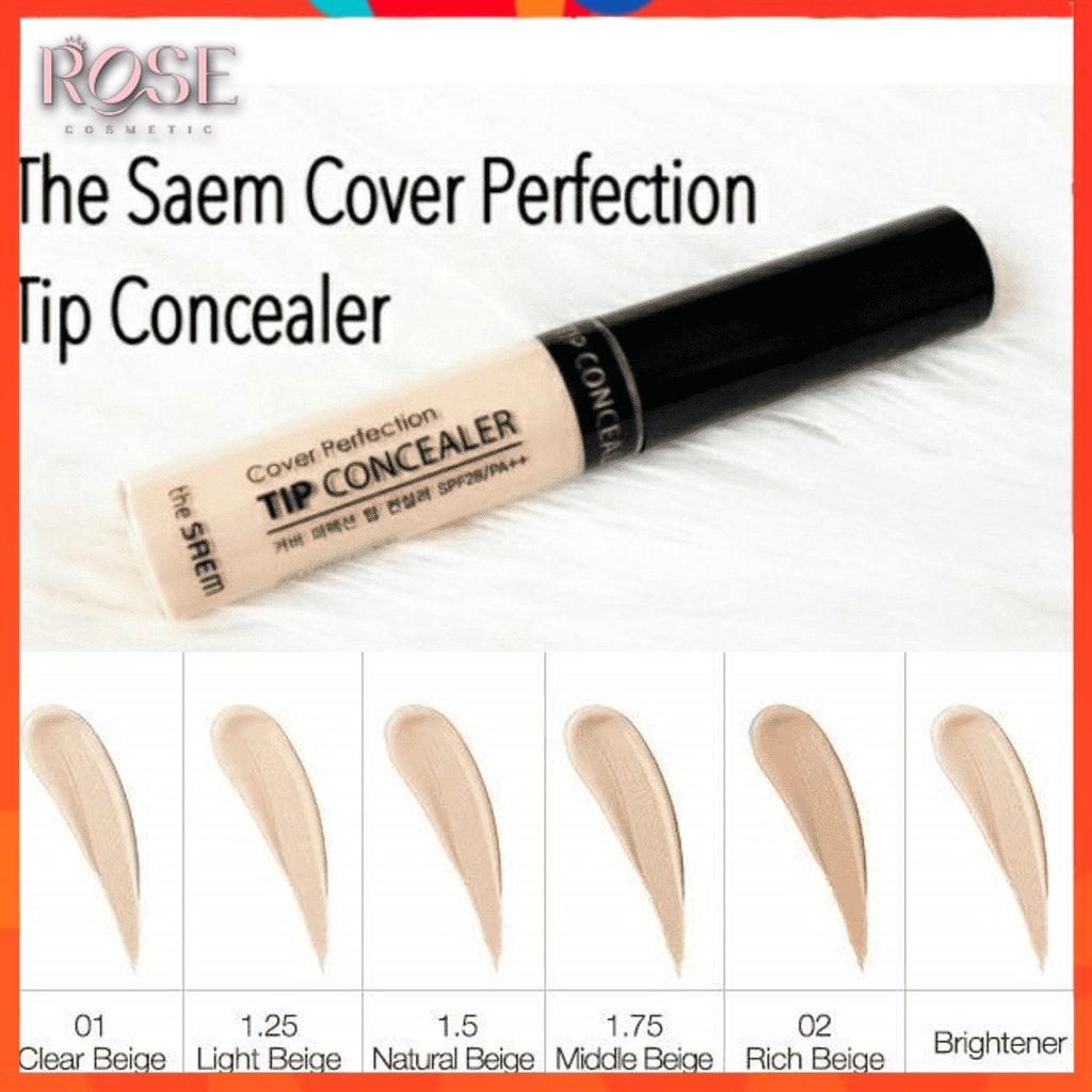 Kem che khuyết điểm THE SAEM ⚡[CHÍNH HÃNG]⚡ Cover Perfection Tip Concealer Spf28 PA++ CKĐ quốc dân | BigBuy360 - bigbuy360.vn