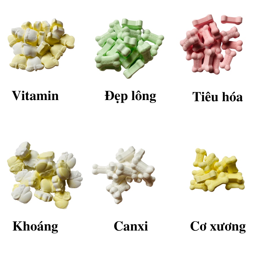 Viên canxi cho chó mèo SPIRIT bổ sung dinh dưỡng vitamin giúp chắc khỏe xương mượt lông
