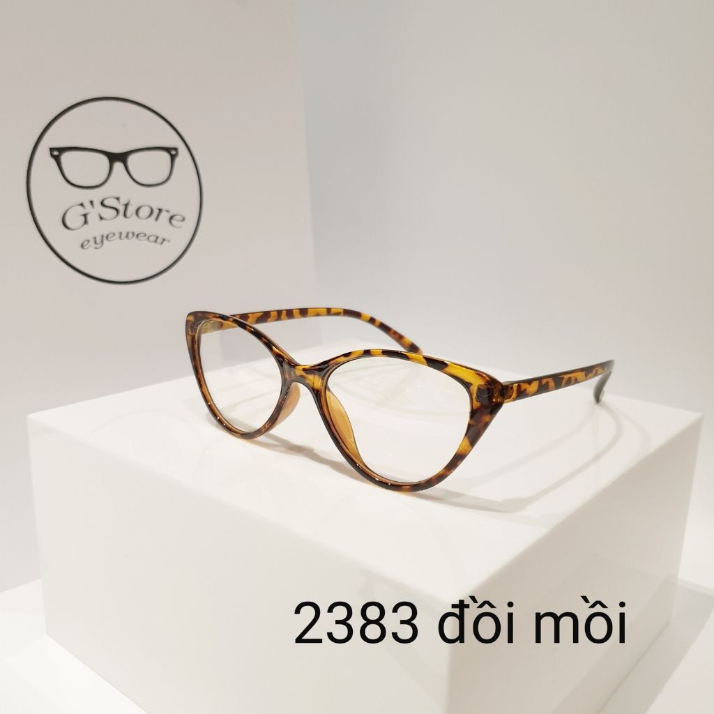 Gọng kính cận mắt mèo nhựa dẻo thời trang nữ Gstore 2383 nhiều màu - Lọc ánh sáng xanh | BigBuy360 - bigbuy360.vn