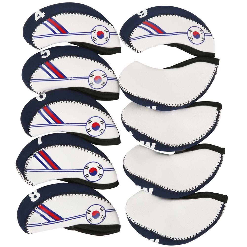 IVORY Bộ 10 Vỏ Bọc Bảo Vệ Đầu Gậy Đánh Golf Bằng Sắt Siêu Bền Tiện Dụng