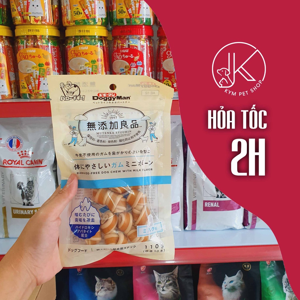 DOGGYMAN - Xương nơ, thanh que hương sữa cho chó cưng