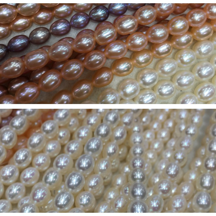 Dây nguyên liệu hạt giọt nước size 7-8mm độ sáng 3A