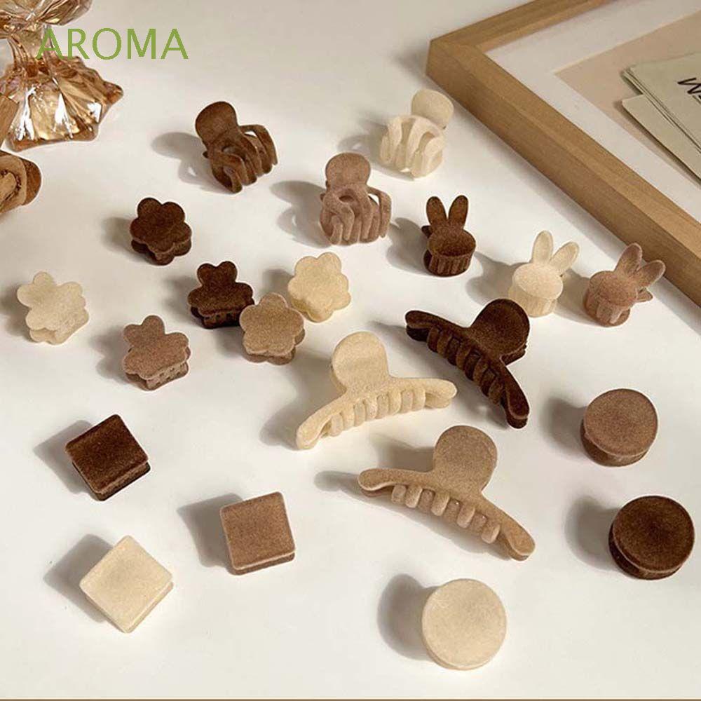 Kẹp tóc mini chất liệu acrylic nhiều màu sắc thời trang thu đông phong cách Hàn Quốc