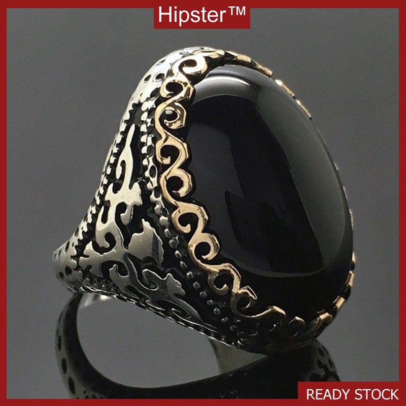 Mới 925 Bạc Dát Đen Nhẫn Đính Đá Zircon