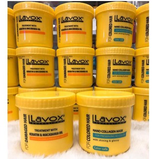 (500ml) Hấp Dầu LAVOX Phục Hồi Hư Tổn - Giữ Màu Tóc Nhuộm Mềm Mượt