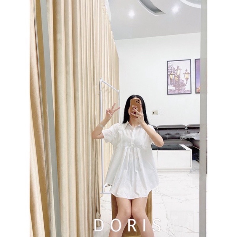 Áo bầu sơ mi cộc tay - nhiều màu sắc