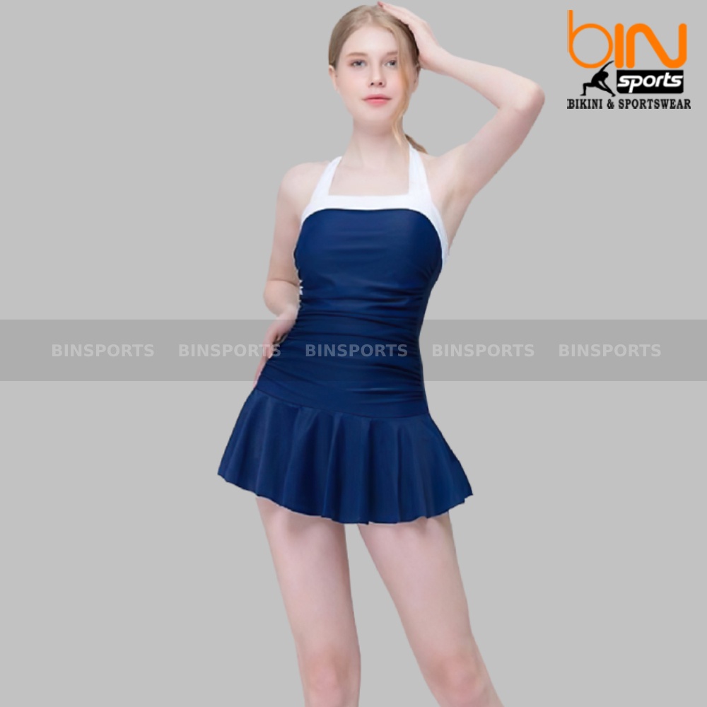 Bikini Nữ Một Mảnh Váy Liền Đi Biển Freesize Bin Sports BHV086