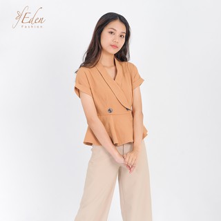 Áo kiểu công sở thời trang Eden cổ vest - ASM093