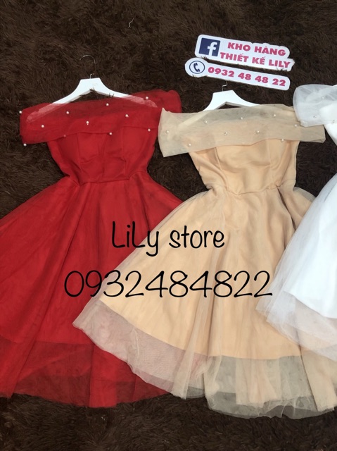 Ảnh và video thật 1000% Đầm công chúa trễ vai giá gôc 300k