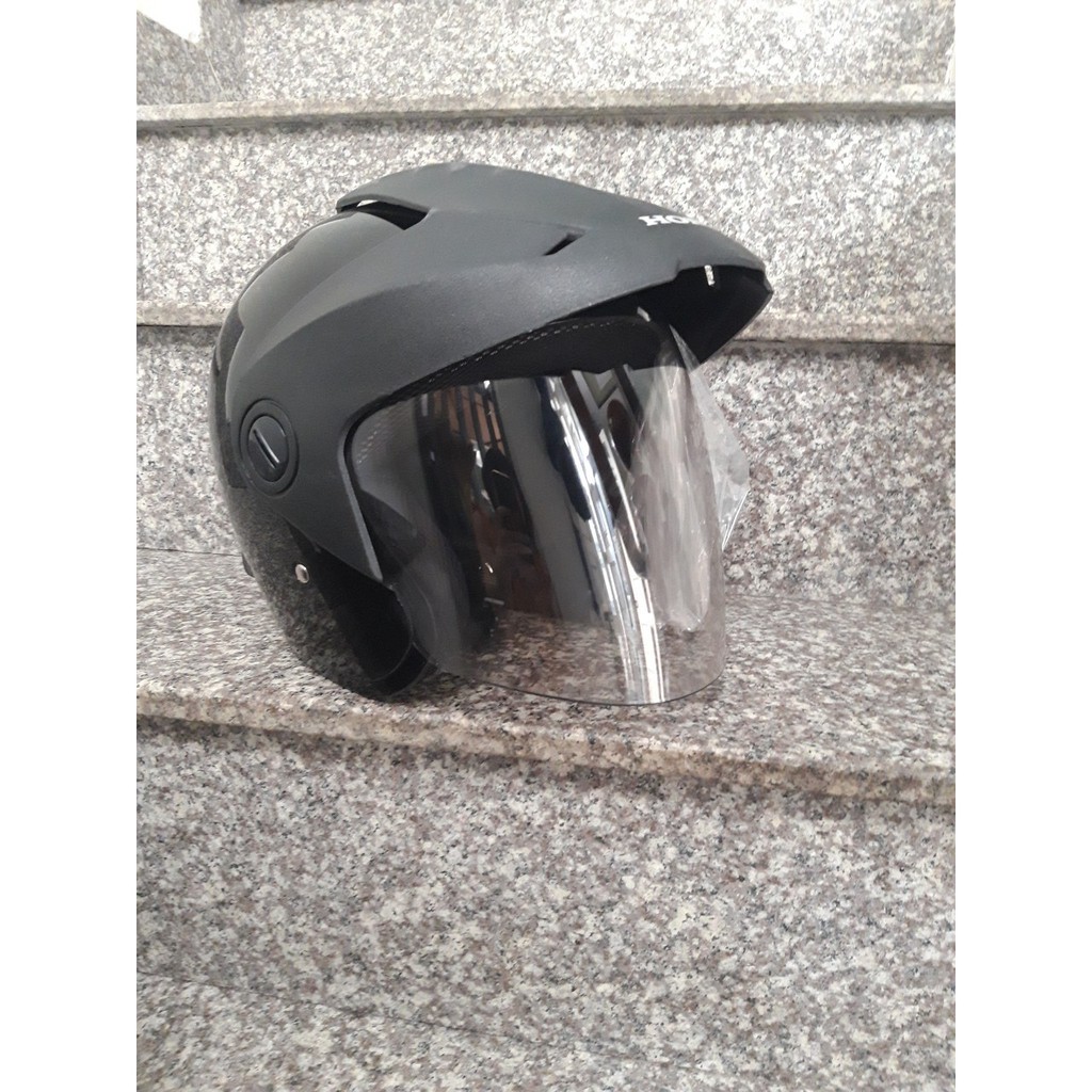 Mũ bảo hiểm xe máy honda-TRX có kính + chắn nắng an toàn (size -L)