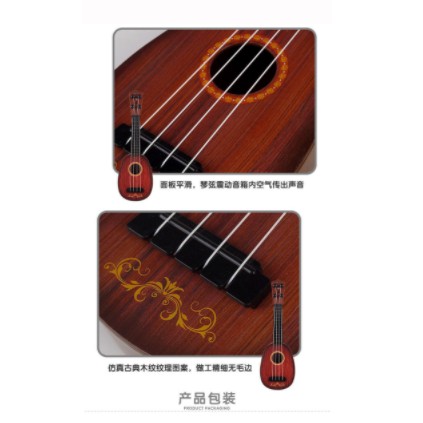 Đàn Guitar mini cho bé - Ukulele nhạc cụ mầm non đồ chơi