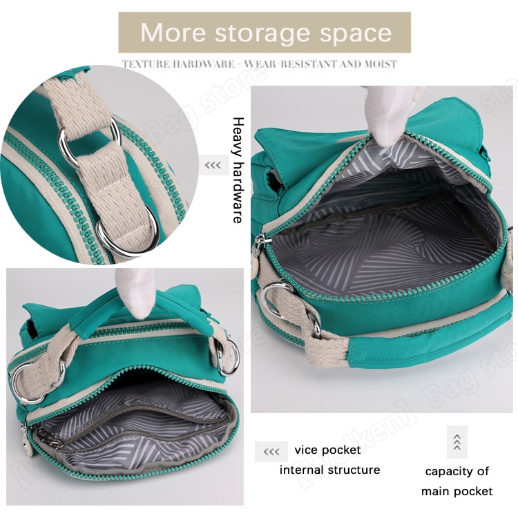 Túi Tote Mini Đeo Vai / Xách Tay Màu Trơn Không Thấm Nước Kiểu Nhật Bản#6258