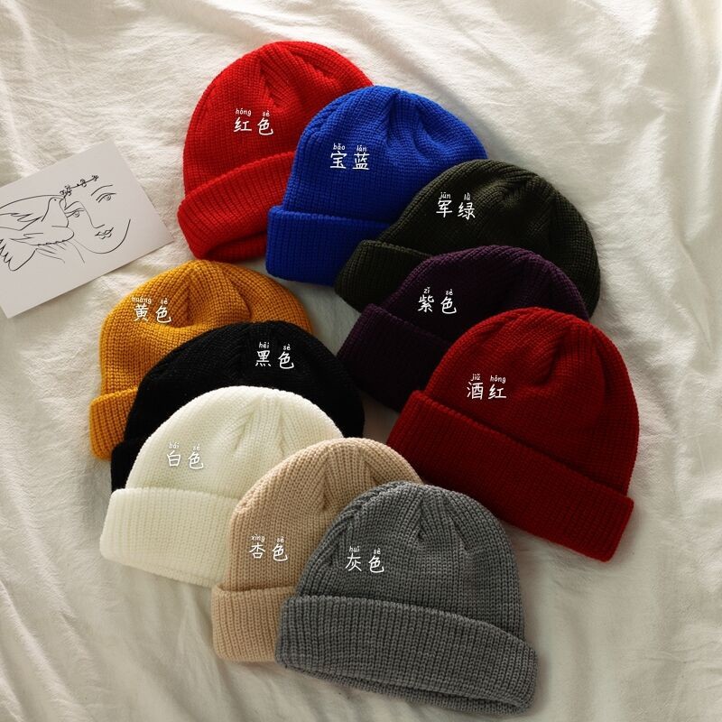 Mũ len dệt kim phong cách Hàn Quốc thời trang thu đông 188698