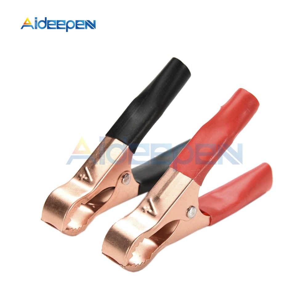 Bộ 2 kẹp mỏ cá sấu caraven dùng thử ắc quy xe hơi 50A 80mm