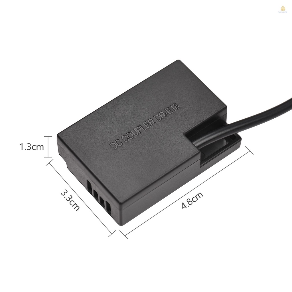Dây Cáp PD Chuyển Đổi USB Type-C Sang Pin DR-E18 DC LP-E17 Thay Thế Cho 750D 760D T6S 77D 800D 200D Rebel SL2