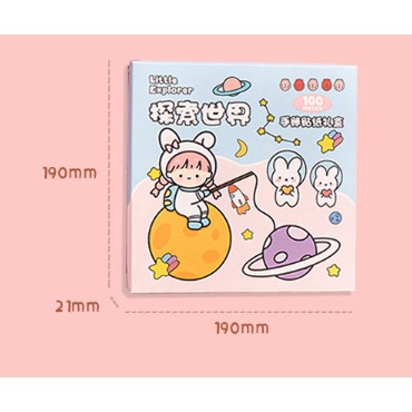 Sticker , miếng dán họa tiết dễ thương, trang trí bình nước