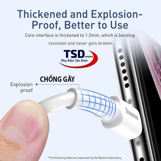 Cáp Sạc Nhanh Baseus Mini White Cổng Cho ip,tablet táo
