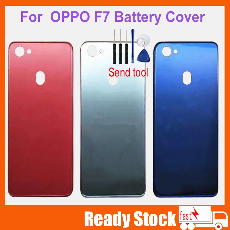 Ốp lưng OPPO F7 Ốp lưng nắp pin Vỏ thay thế bằng logo Thay thế nắp lưng OPPO F7