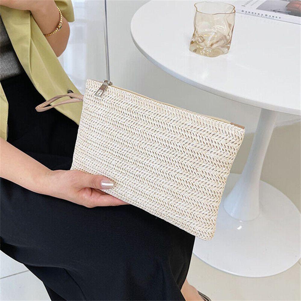 UUMIR Ví Cầm Tay Bằng Rơm Phong Cách Boho Thời Trang