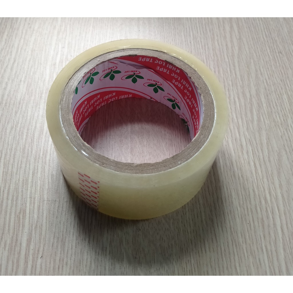 Dao Cắt Băng Keo Size 5cm DH, Cuộn Băng Keo Trong 50mm 100ya, Dụng Cụ Cắt Băng keo Dán Thùng Carton