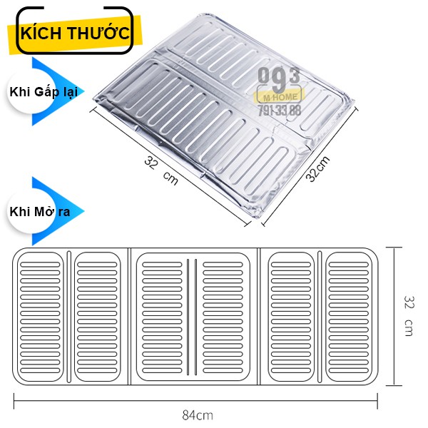 Combo 2 Tấm Chắn Dầu Mỡ, Vách Ngăn Văng Dầu Giữ Vệ Sinh