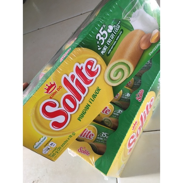 Bánh Bông Lan SOLITE Cuộn Kem 360g