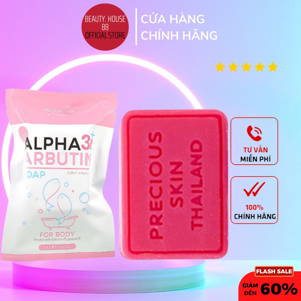 Xà Phòng Kích Trắng Alpha Arbutin Collagen Soap Thái Lan