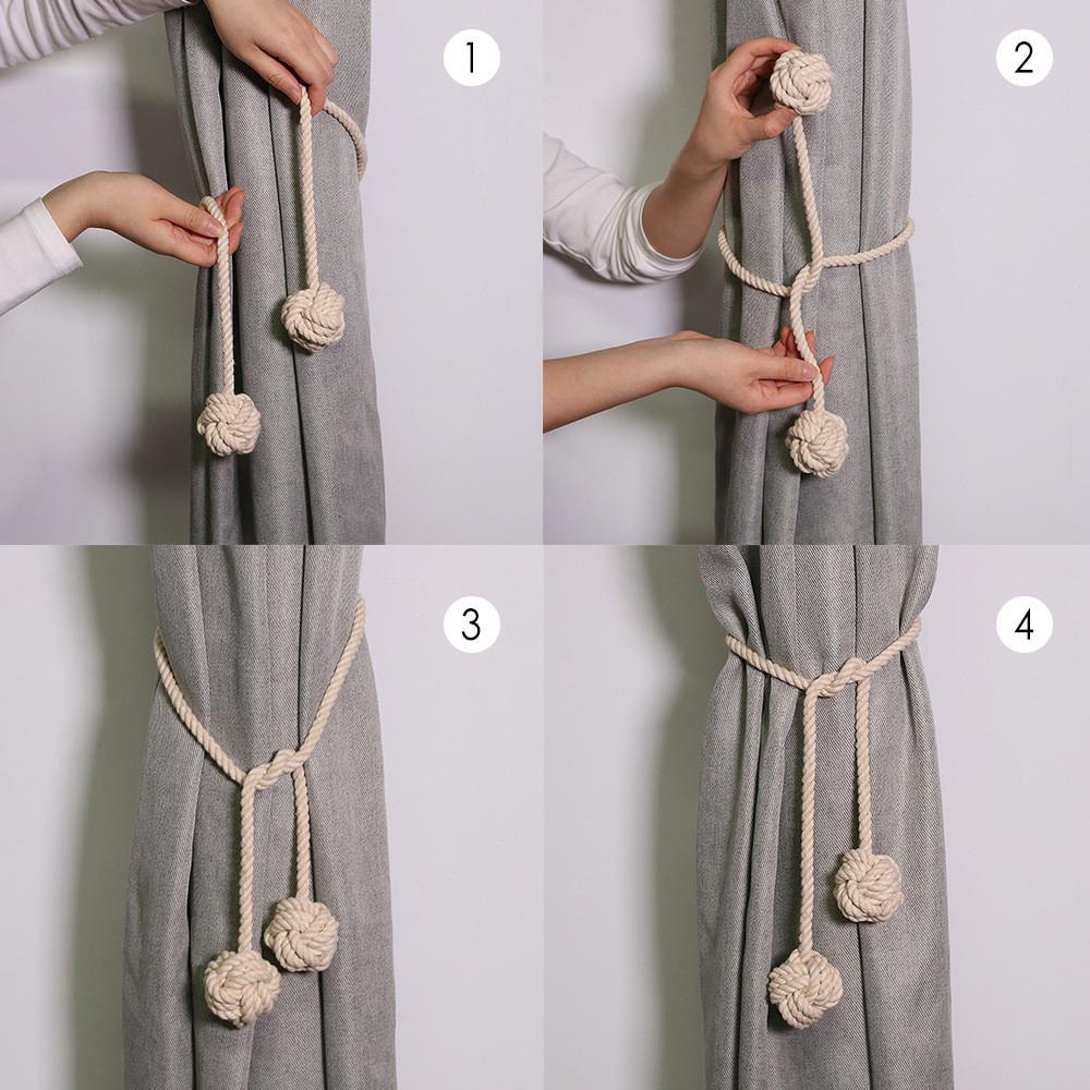 Dây Buộc Rèm Cửa Handmade Trang Trí Phòng Ngủ