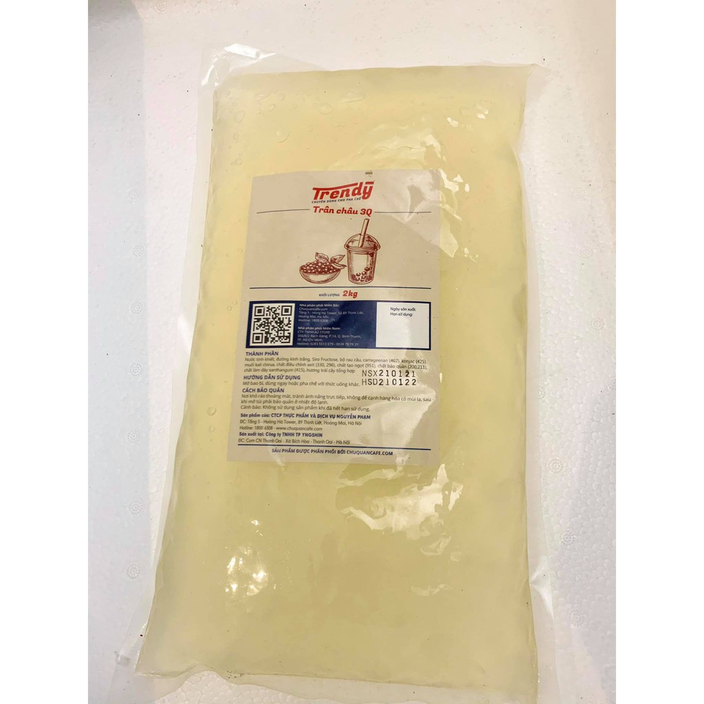 Trân châu trắng 3Q Trendy gói 2kg