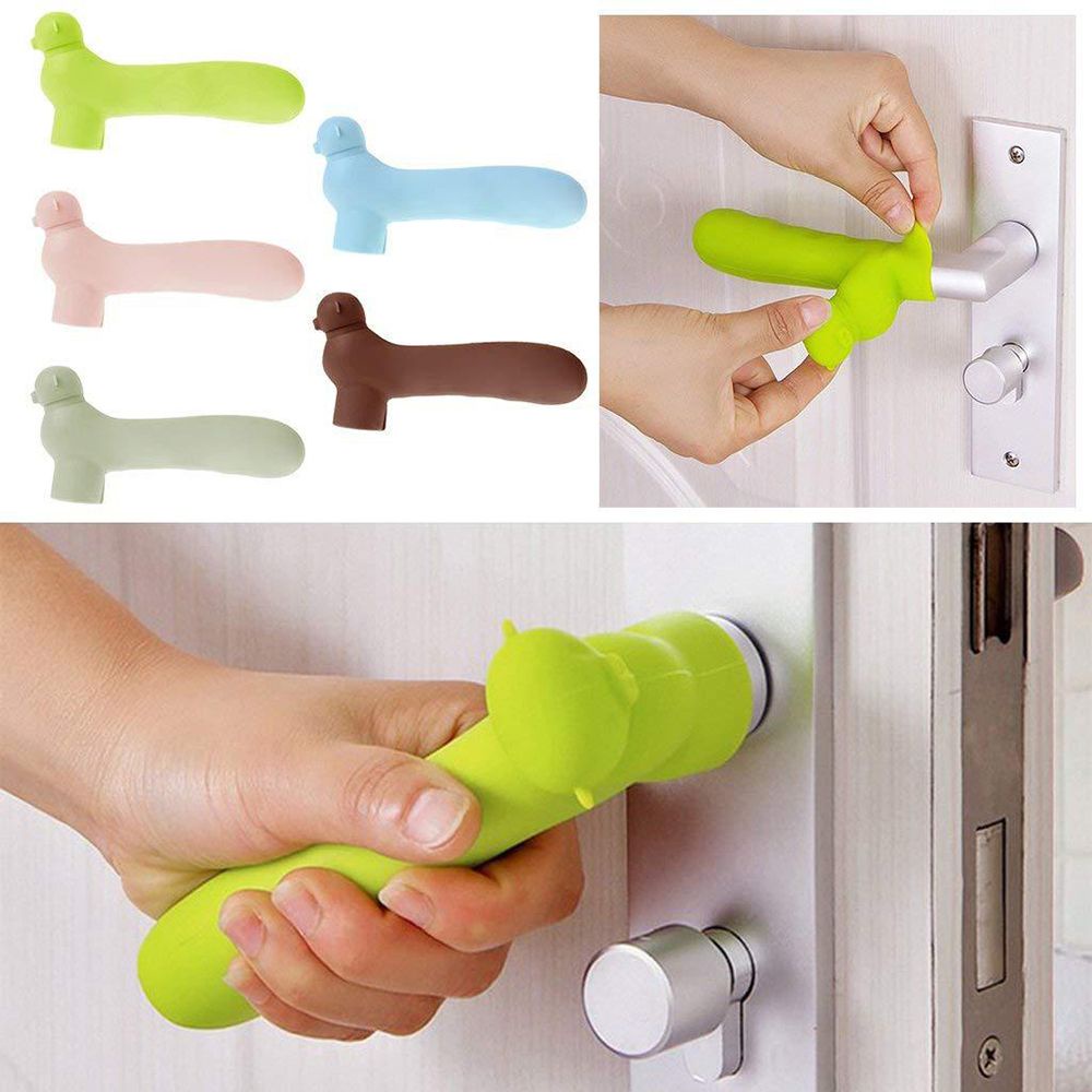 Vỏ silicon bọc tay nắm cửa chống va chạm bảo vệ an toàn cho bé