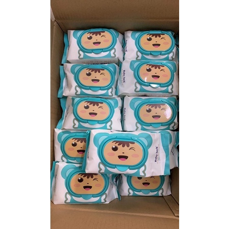 Hoả tốc Combo 10 gói BaBy Luck 180g tờ khăn lớn