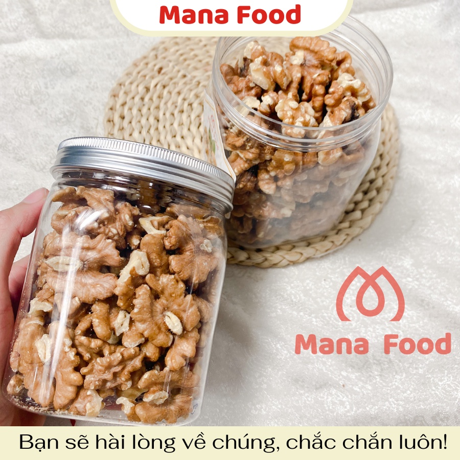 [Hũ vuông] 250G Nhân Óc Chó Vàng Mỹ Mana Food | hạt dinh dưỡng nhập khẩu