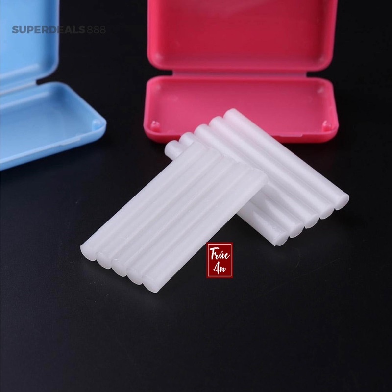 Hộp gồm 5 thanh sáp nha khoa (dài 5cm/thanh) được sử dụng để giảm đ.au và khó chịu khi đeo khí cụ niềng răng