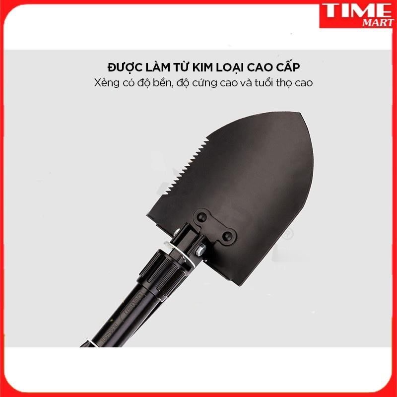 [CHÍNH HÃNG] Xẻng đa năng CARBON XIAOMI DELI DL554001. Kiểu dáng nhỏ gọn, linh hoạt, vật liệu cao cấp bền bỉ [TIME_MART]