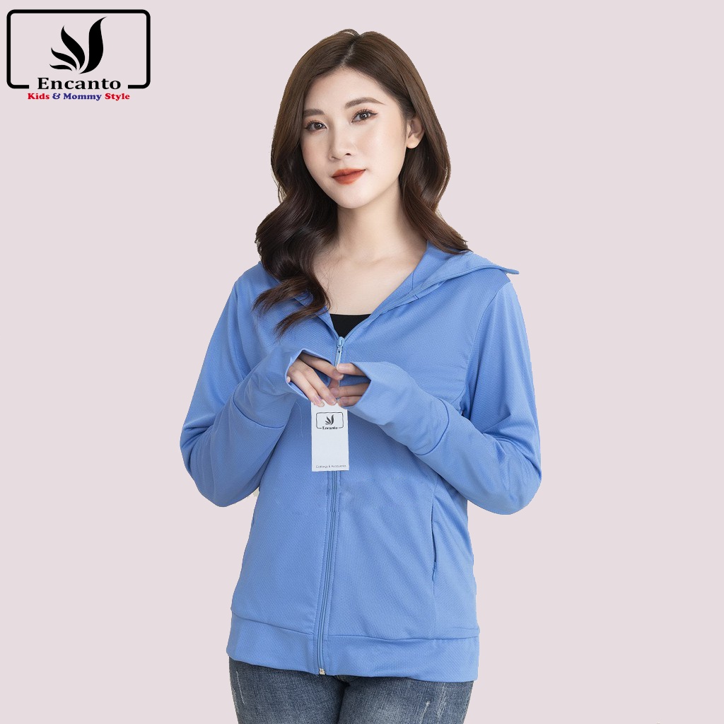 Áo khoác nữ áo chống nắng thông hơi thoáng khí, khử mùi Encanto kháng nắng max UPF50+ chống UV trên 96%