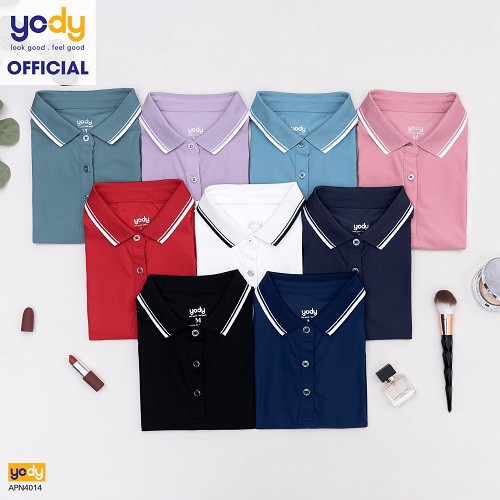 [Mã WABRYD1111 giảm 10% đơn 250K] Áo Polo Yody nữ airy cool bo kẻ mềm mịn thấm hút siêu mát -APN4014 | BigBuy360 - bigbuy360.vn