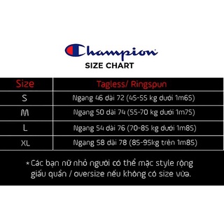 ÁO CHAMPION BASIC 2019 CHÍNH HÃNG- AUTHENTIC